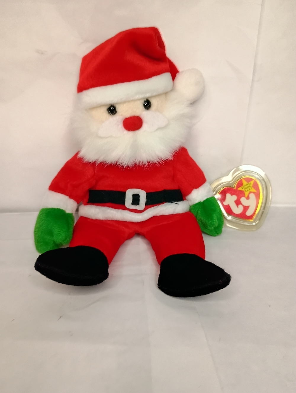 Ty Plush Santa Claus Holiday Plush Toy - Red & Green